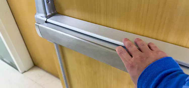 Installing a Push Bar on a Door Converse